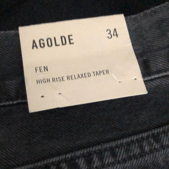 AGOLDE (34) Fen High Rise Relaxed Taper in Shambles Distressed - Picture 2 of 16